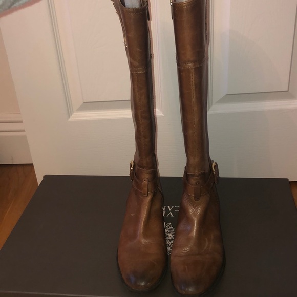 Vince Camuto Cognac Phillie Boots - Picture 2 of 8